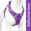 Hank 3M Reflective Harness for Puller Dogs (Grey/Violet) Dogs-Collar, Leashes, harnesses Hank L:27-32in Chest