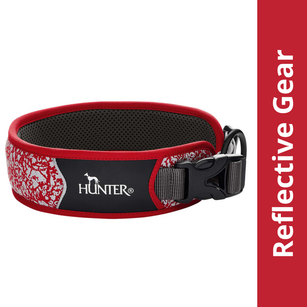 Hunter Divo Reflect Collar for Dogs (Red)