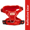 Kibbo Reflective Vest Harness with Dual Lock Buckle for Dogs (Red) Dogs-Collar, Leashes, harnesses Kibbo S:21-24in Girth