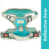 Kibbo Reflective Vest Harness with Dual Lock Buckle for Dogs (Sea Green) Dogs-Collar, Leashes, harnesses Kibbo S:21-24in Girth