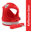 QPets Reflective Mesh Vest Harness with Leash for Dogs and Cats (Red) Both-Collar, Leashes, harnesses Q pets XL:18-21in Chest