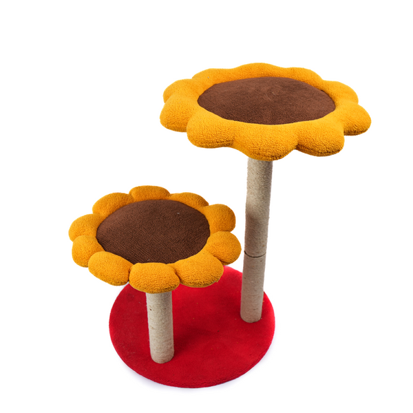 Skatrs Sunflower Cozy Cat Tree for Cats