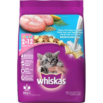 Whiskas Ocean Fish and  Mackerel Flavour Kitten Cat (2 to 12 months) Dry Food Combo