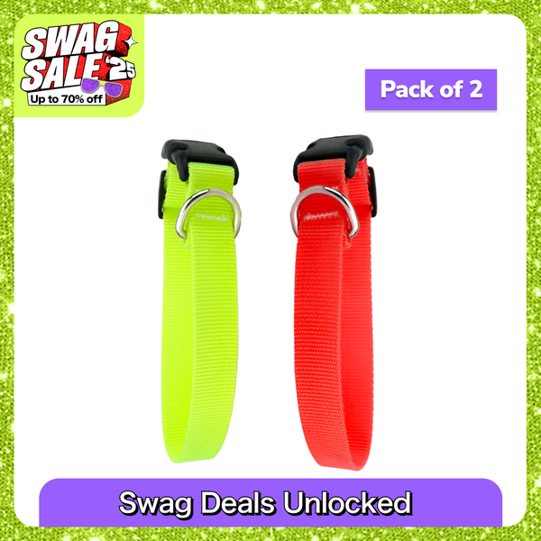 Skatrs Adjustable Collar with Bell for Cats & Kittens Lime Green and Red Combo