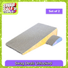 Skatrs Say Cheese Corrugated Cardboard Scratcher Pad Toy with Catnip for Cats (Length 41cm) Cats-Toys Skatrs Pack of 2