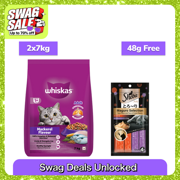 Whiskas Mackerel Flavour Adult Cat Dry Food