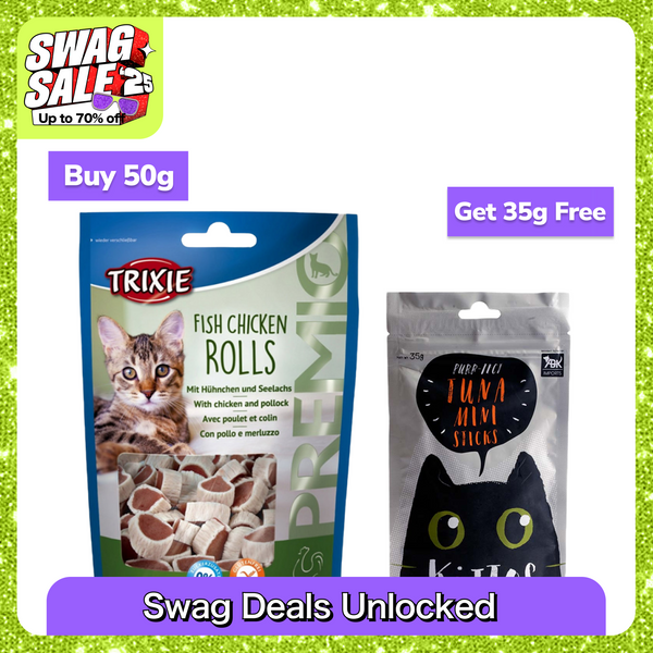 Trixie Premio Fish and Chicken Rolls & Kittos Purr fect Tuna Mini Sticks Cat Treats