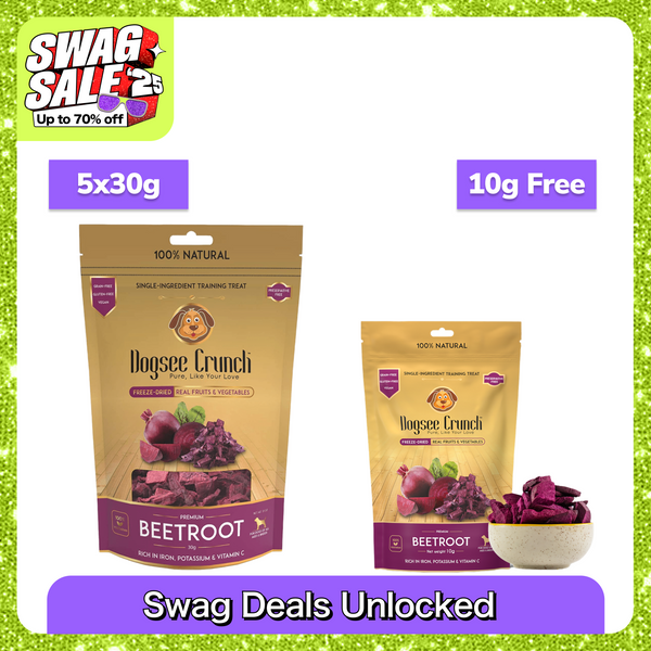 Dogsee Crunch Freeze Dried Beetroot Dog Treats