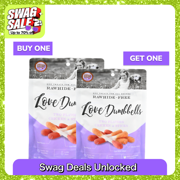 Rena Love Dumbbell Treats for Dogs (Buy 1 Get 1 Free)