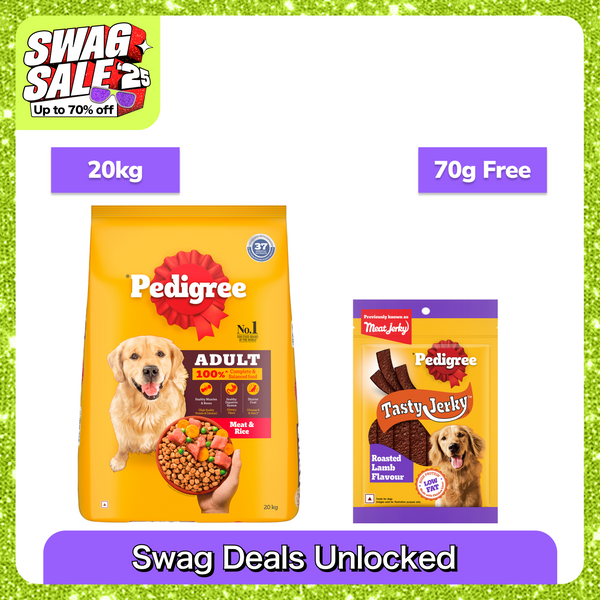 Pedigree Meat & Rice Adult Dog Dry Food