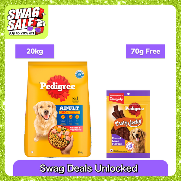 Pedigree Chicken and Vegetables Adult Dog Dry Food