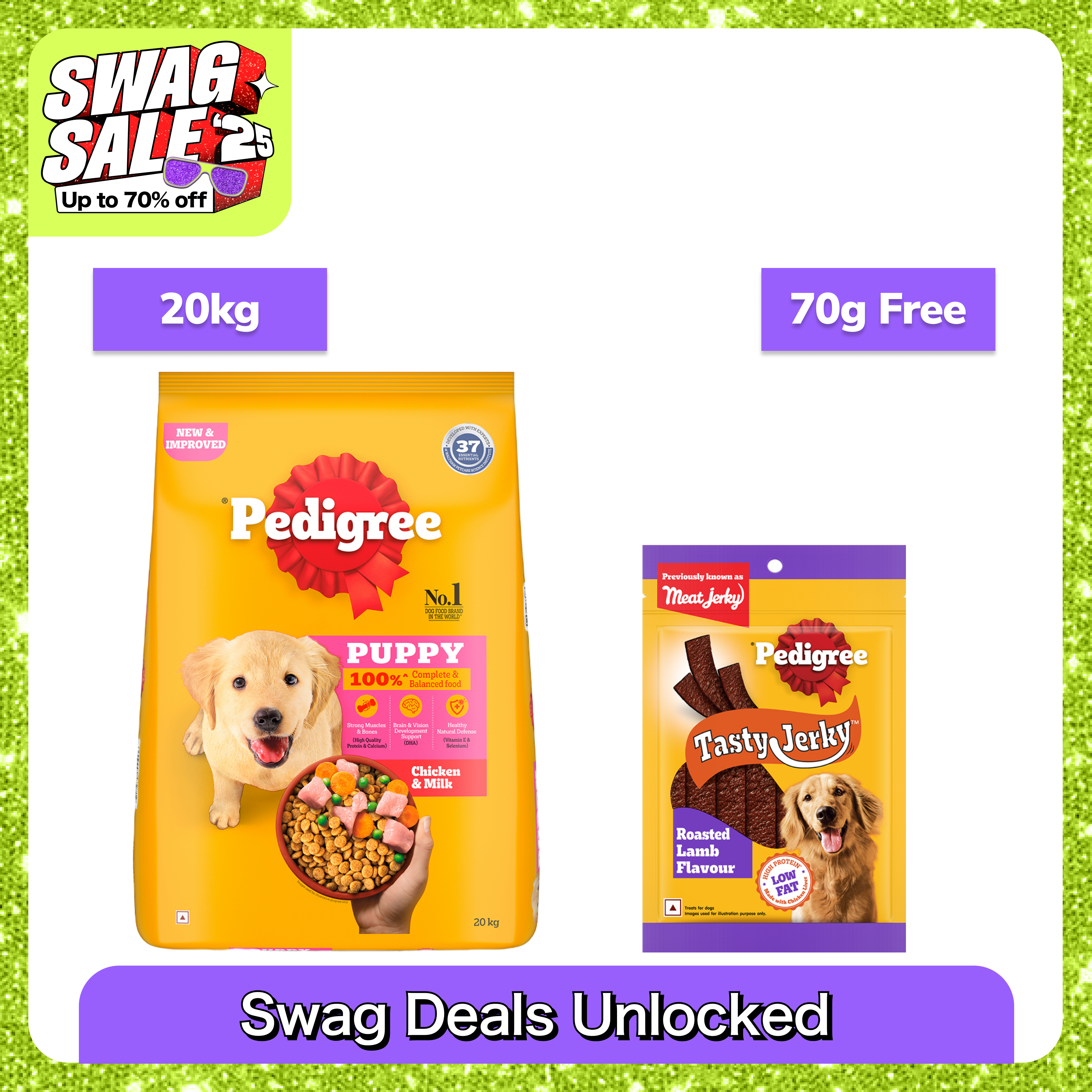 Pedigree Chicken and Milk Puppy Dog Dry Food
