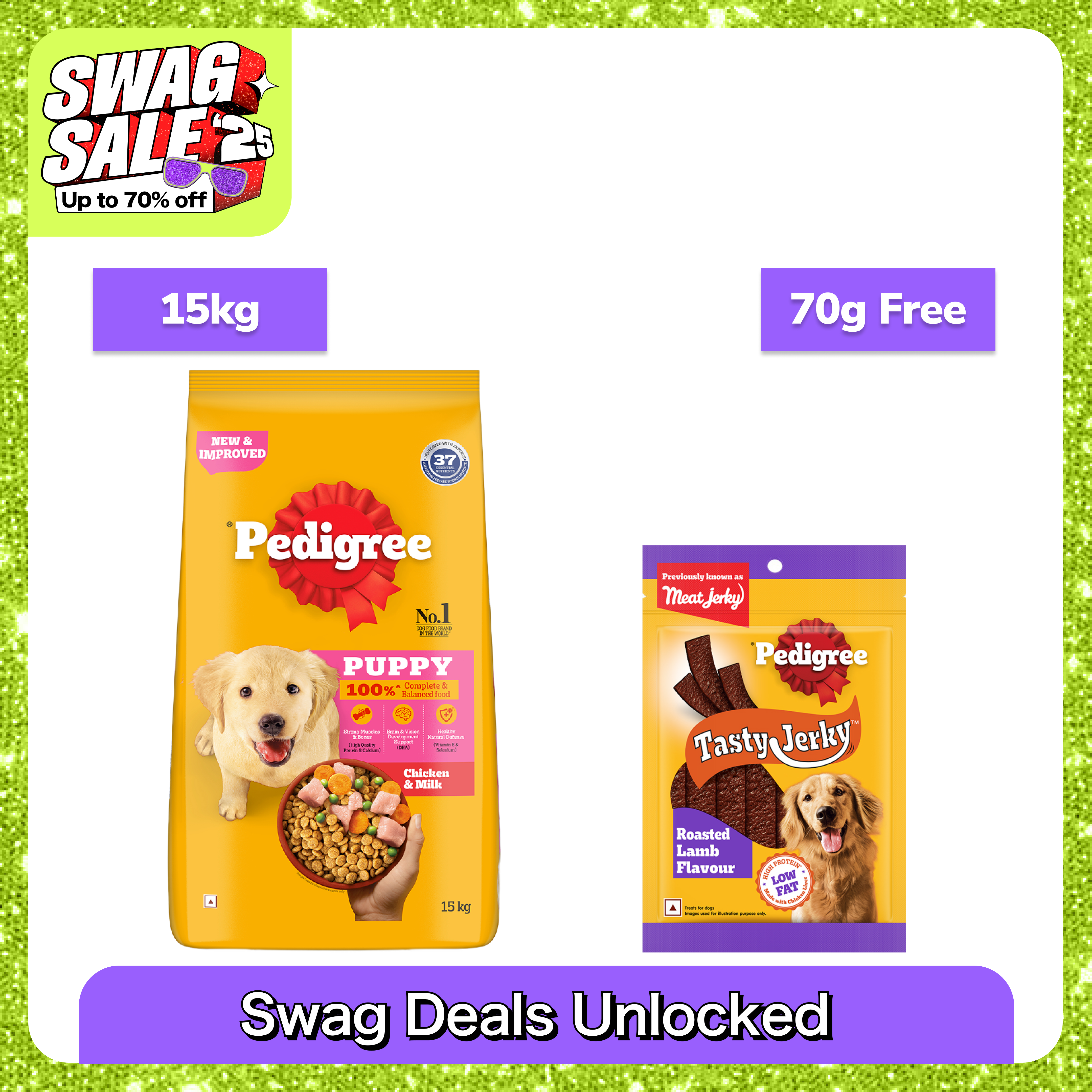 Pedigree Chicken and Milk Puppy Dog Dry Food