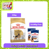 Royal Canin German Shepherd Adult Dog Dry Food Dogs- Dry Food Royal Canin 11kg+2x140g (Wet Free)