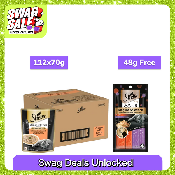 Sheba Chicken With Tuna In Gravy Rich Premium Adult Fine Cat Wet Food