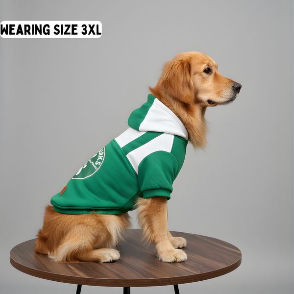Pawgypets Furbarks Hoodie for Dogs (Green)