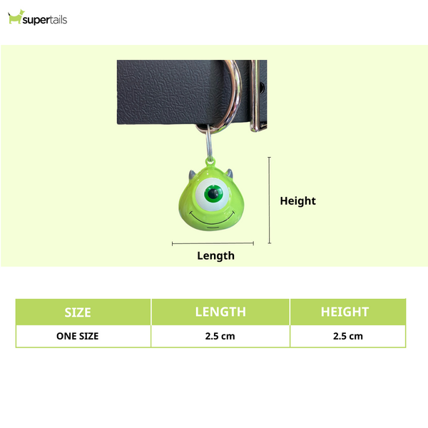 Talking Dog Club Monster Cartoon Collar Bell For Cats & Dogs (Green)