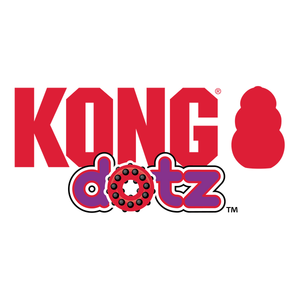 Kong Dotz Triangle Toy for Dogs (Purple & Pink)