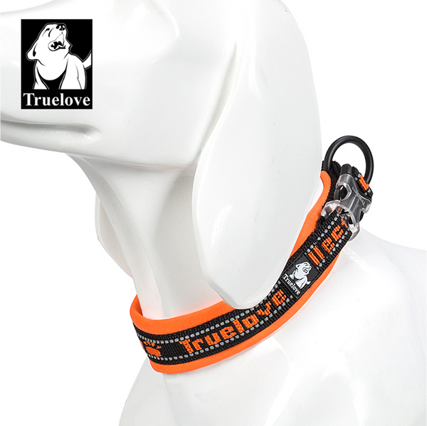 Truelove Neo Padded Collar for Dogs (Black/Orange)