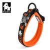 Truelove Neo Padded Collar for Dogs (Black/Orange) Dogs-Collar, Leashes, harnesses True Love