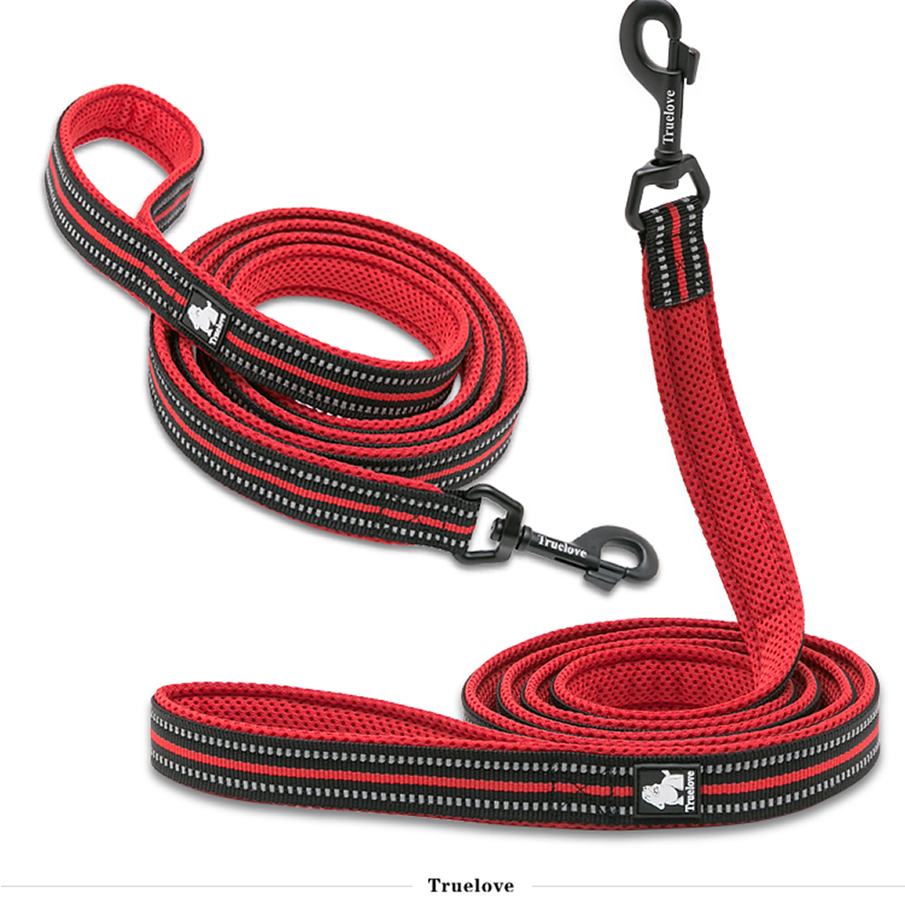 Truelove Classic leash for Dogs (Red) Dogs-Collar, Leashes, harnesses True Love