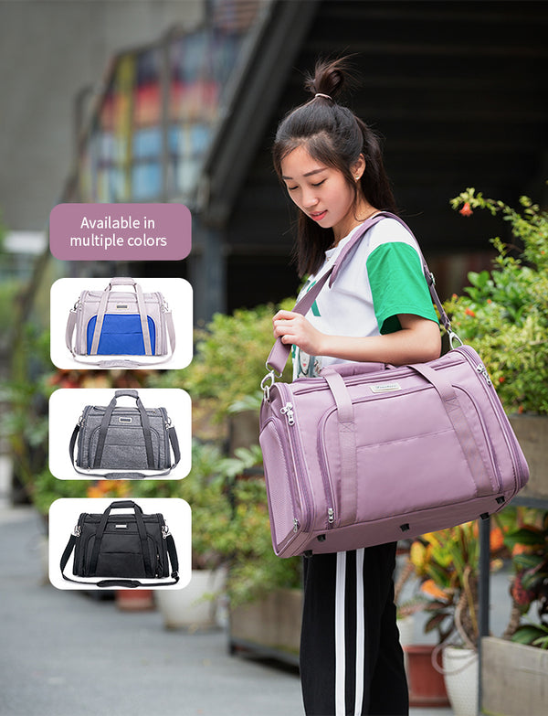 Truelove 1 Side Expandable Duffle Carrier for Dogs & Cats (Black)