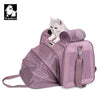 Truelove 1 Side Expandable Duffle Carrier for Dogs & Cats (Wistful Mauve) Both-Bedding, Mats & Travel Supplies Truelove