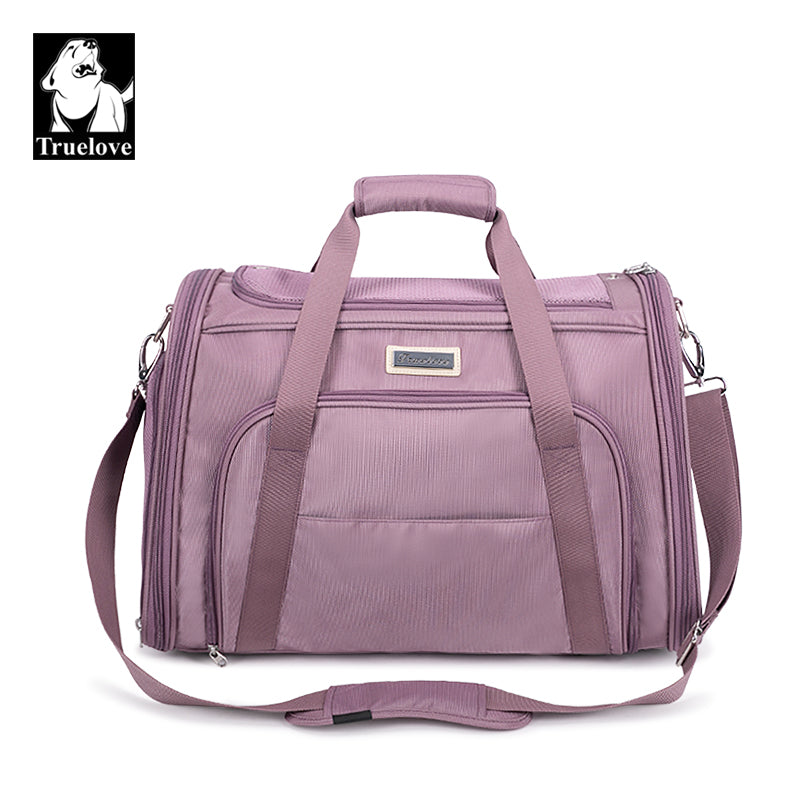 Truelove 1 Side Expandable Duffle Carrier for Dogs & Cats (Wistful Mauve) Both-Bedding, Mats & Travel Supplies Truelove L