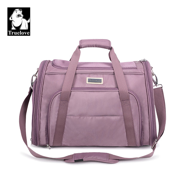 Truelove 1 Side Expandable Duffle Carrier for Dogs & Cats (Wistful Mauve)