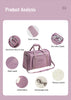 Truelove 3 Side Expandable Duffle Carrier for Dogs & Cats (Heather Gray) Both-Bedding, Mats & Travel Supplies Truelove