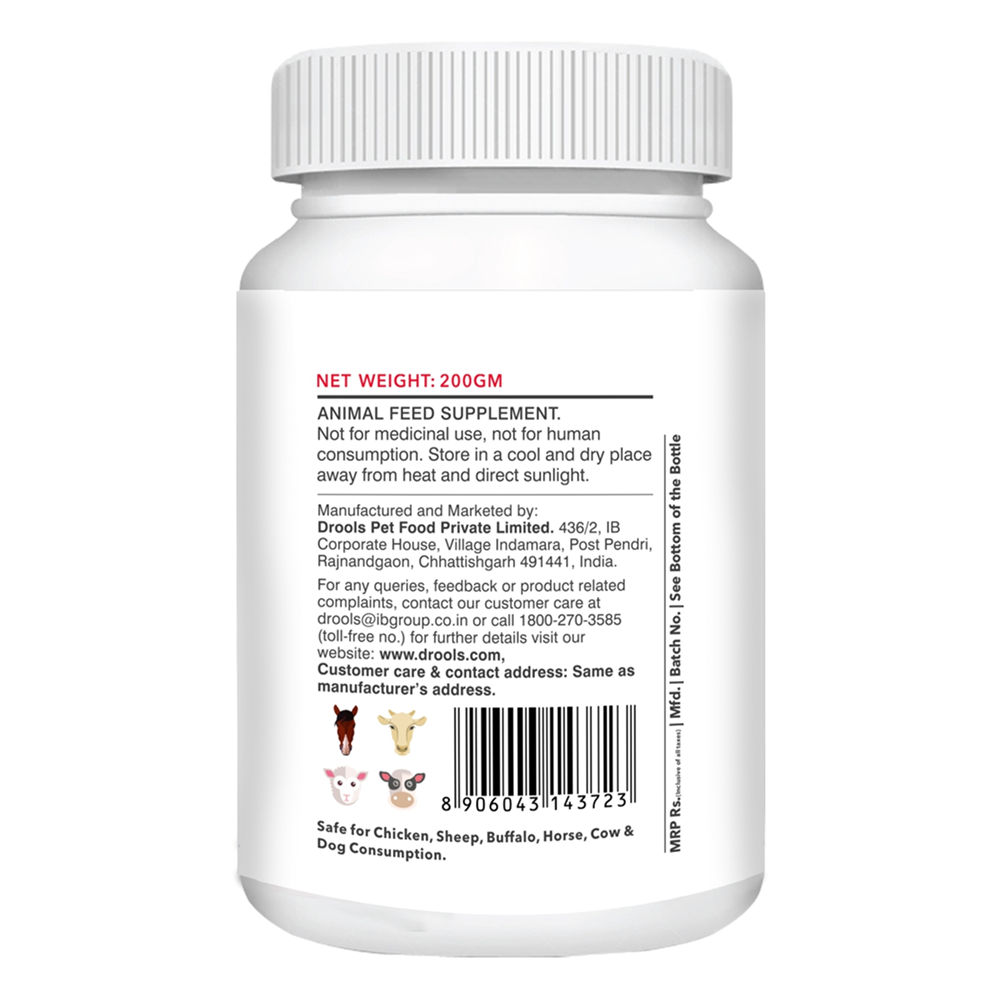 Drools Absolute Calcium Dog Supplement Tablets Dogs-Health & Wellness Drools