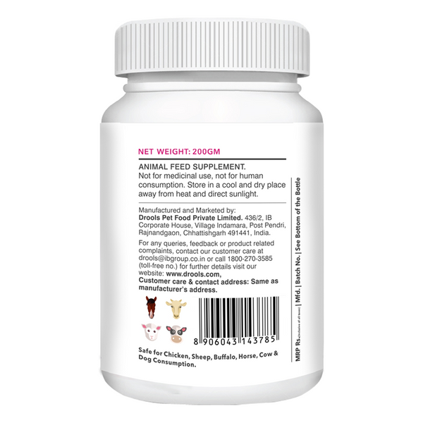 Drools Absolute Skin & Coat Supplement Tablets for Dogs