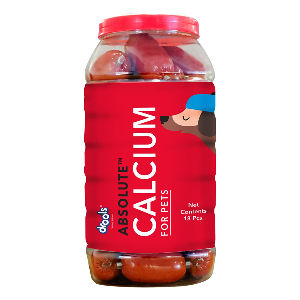 Drools Absolute Calcium Sausage Supplement for Dogs Dogs-Health & Wellness Drools