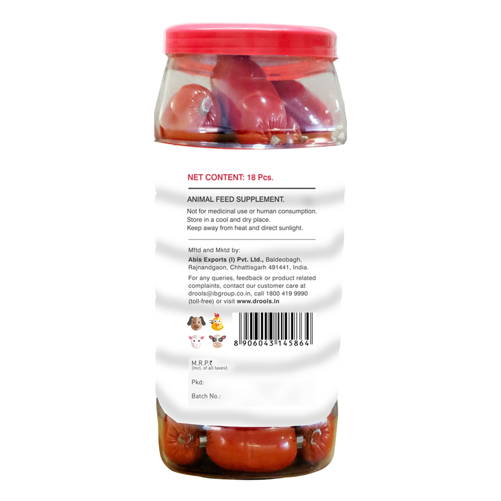Drools Absolute Calcium Sausage Supplement for Dogs Dogs-Health & Wellness Drools