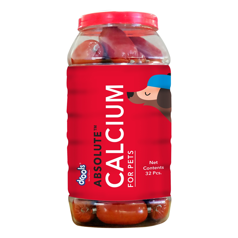 Drools Absolute Calcium Sausage Supplement for Dogs Dogs-Health & Wellness Drools
