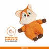 Barkbutler x Fofos Fox Tough Squeaky Toy for Dogs | For Medium Chewers (Orange)