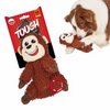 Barkbutler x Fofos Monkey Tough Squeaky Toy for Dogs | For Medium Chewers (Brown) Dogs-Toys Barkbutler