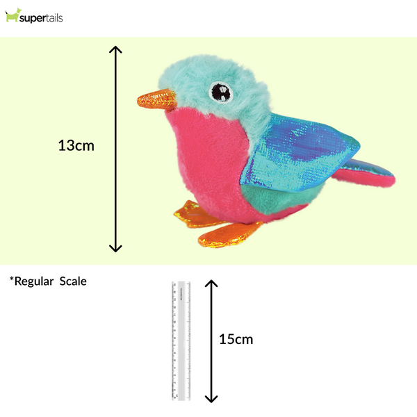 Kong Crackles Tweetz Bird Toy for Cats (Blue)