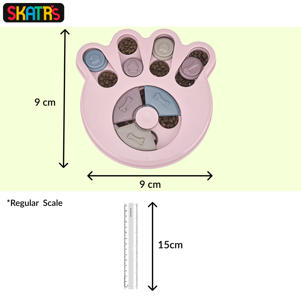 Skatrs Treat Hider Toy for Dogs and Cats (Pink) Both-Toys Skatrs