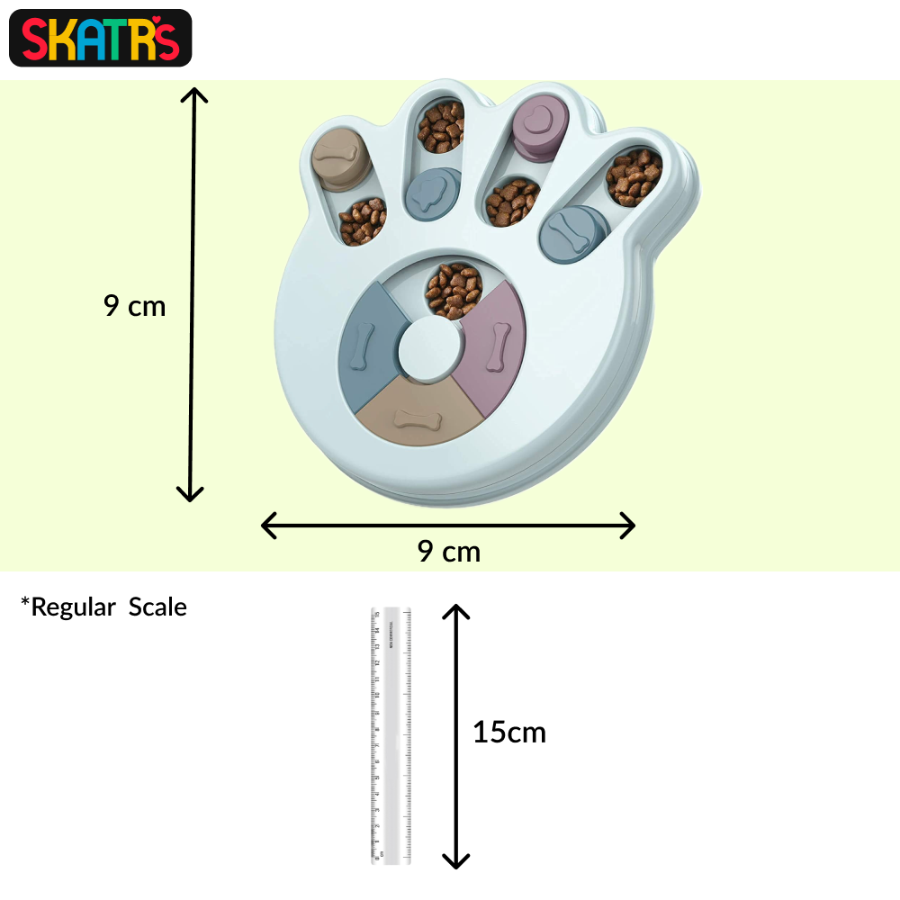 Skatrs Treat Hider Toy for Dogs and Cats (Blue) Both-Toys Skatrs