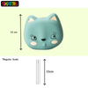 Skatrs Latex Squeaky Miss Cat Toy for Dogs and Cats (Green) Both-Toys Skatrs