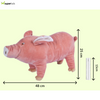 Talking Dog Club Piggy Plush Toy for Dogs (Pink)