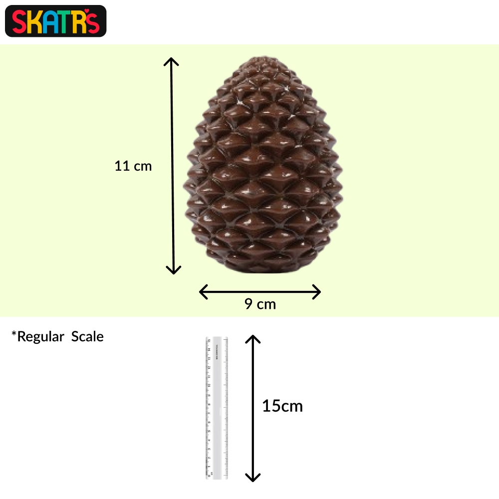 Skatrs Pinecone Treat Dispenser for Dogs (Brown) Both-Toys Skatrs