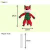 Kong Floppy Knots Fox Toy for Dogs (Red & Green) Dogs-Toys Kong