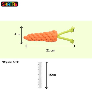 Skatrs Knotted Ball, Ring, Sandal and Carrot Shaped Rope Chew Toy for Dogs and Cats Combo