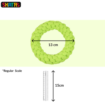 Skatrs Knotted Ball, Ring, Sandal and Carrot Shaped Rope Chew Toy for Dogs and Cats Combo