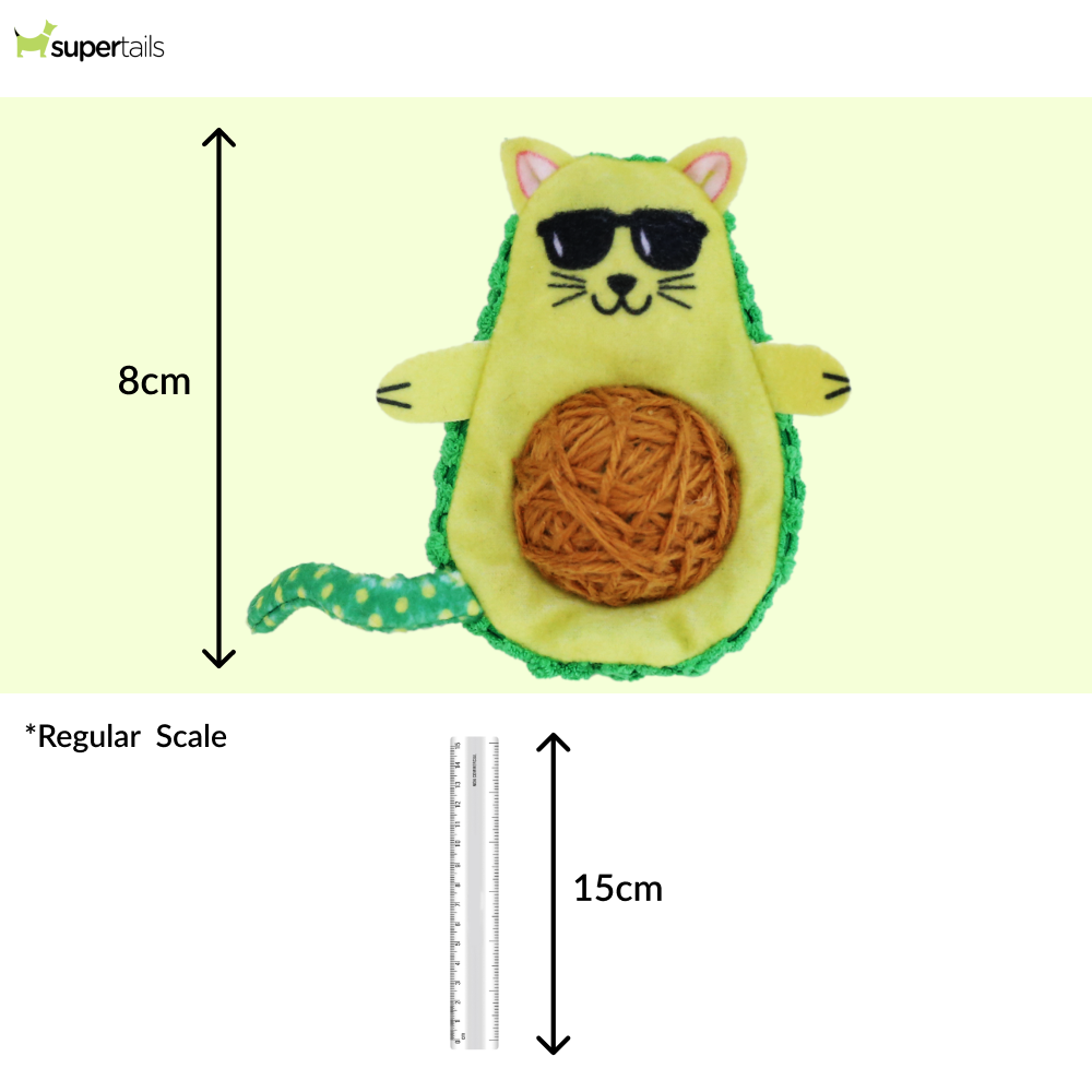 Kong Wrangler Avocato Toy for Cats (Green) Cats-Toys Kong