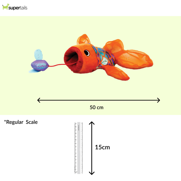 Kong Crackles Gulpz Toy for Cats (Orange)