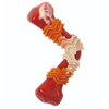 M Pets Carnivore Boomerang Bone Bacon Scented Chew Toy for Dogs (Red) Dogs-Toys M Pets