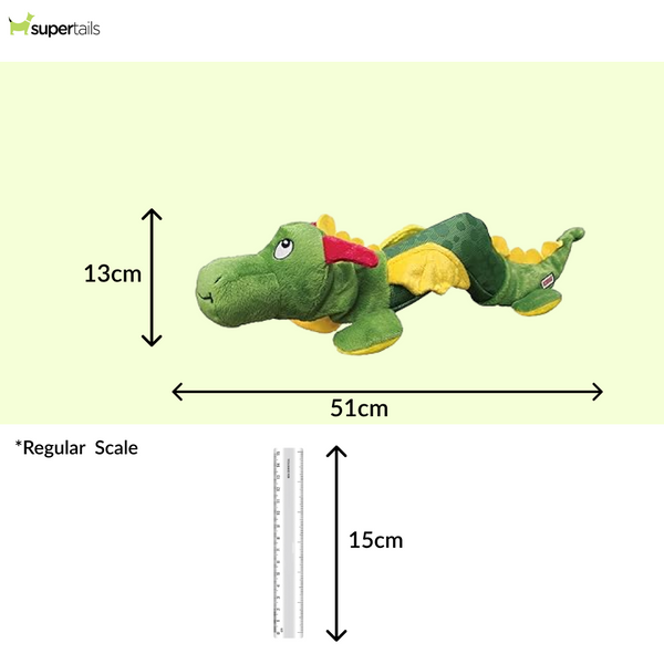 Kong Shakers Dragon Toy for Dogs (Green)